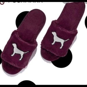 Victoria secret PINK furry bed slippers